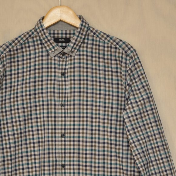 Hugo Boss Button Down Regular Fit L - Picture 1 of 7